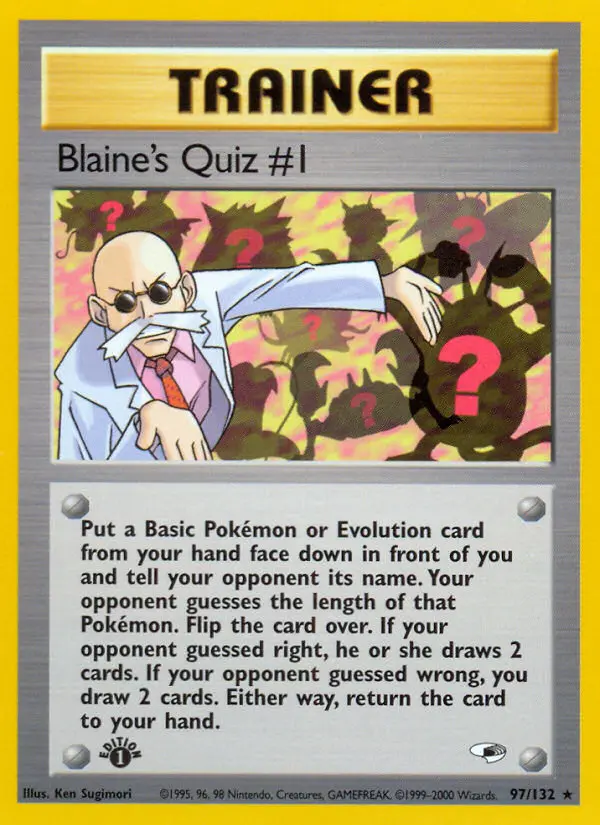 Card image of Blaine's Quiz #1