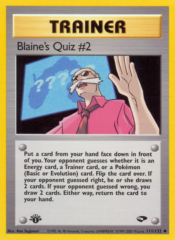 Card image of Blaine's Quiz #2