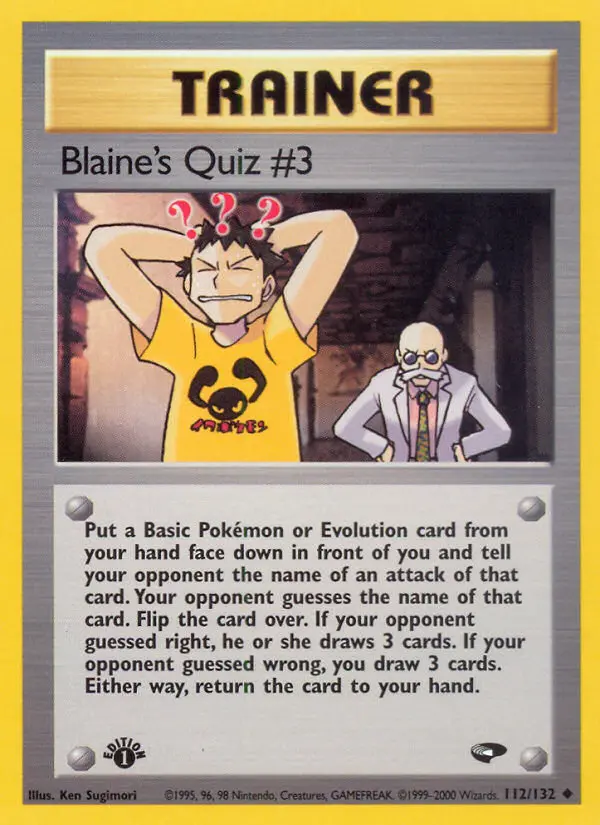 Card image of Blaine's Quiz #3