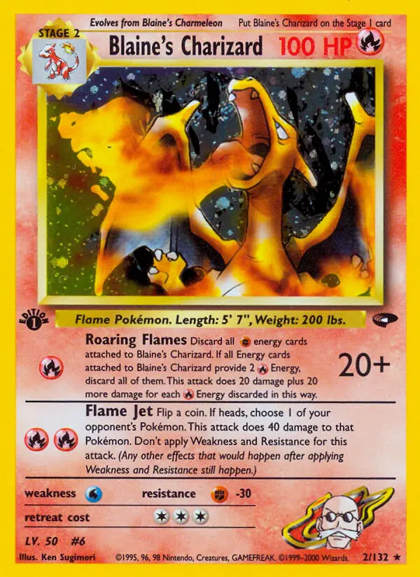 Card image of Blaine's Charizard