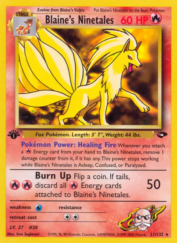 Card image of Blaine's Ninetales