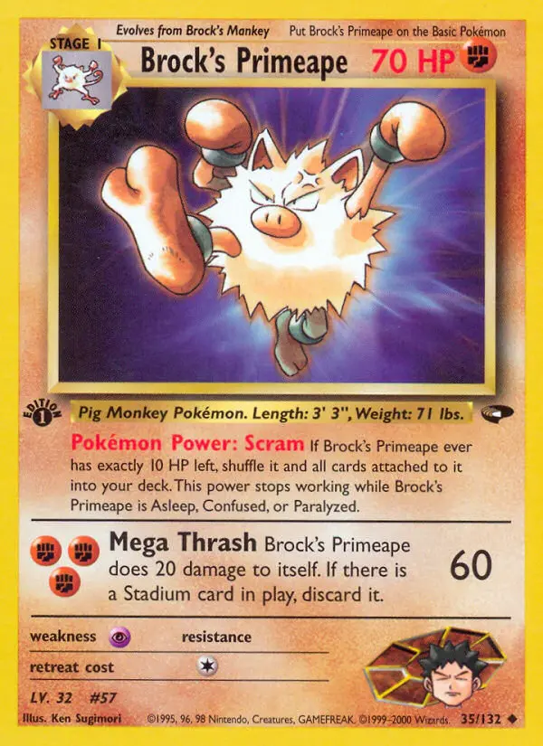 Card image of Brock's Primeape