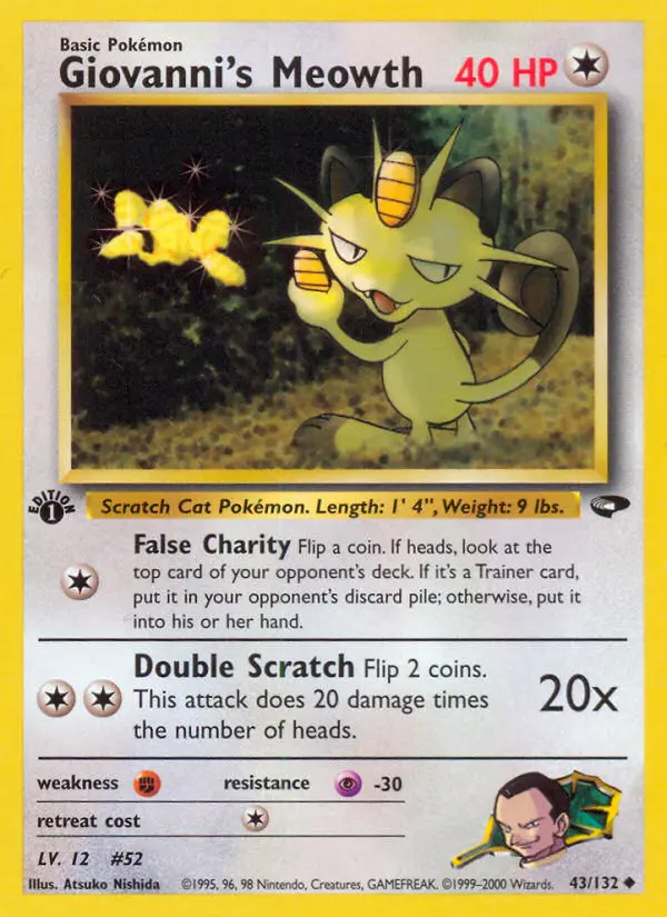 Card image of Giovanni's Meowth