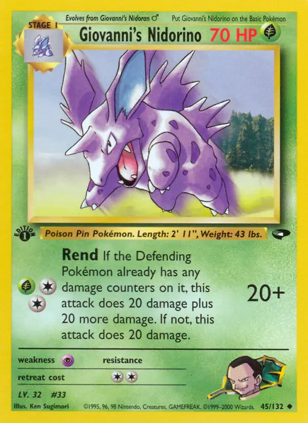 Card image of Giovanni's Nidorino