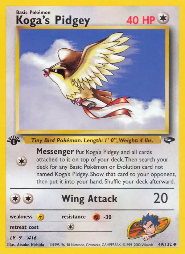 Card image of Koga's Pidgey