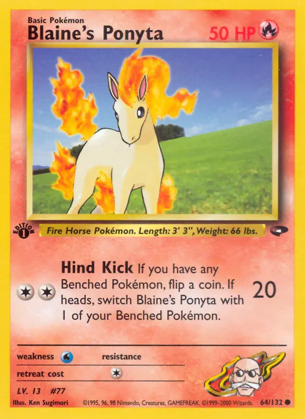 Card image of Blaine's Ponyta