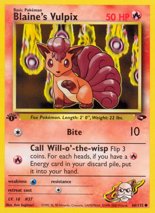 Card image of Blaine's Vulpix