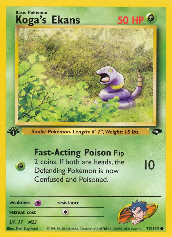 Card image of Koga's Ekans
