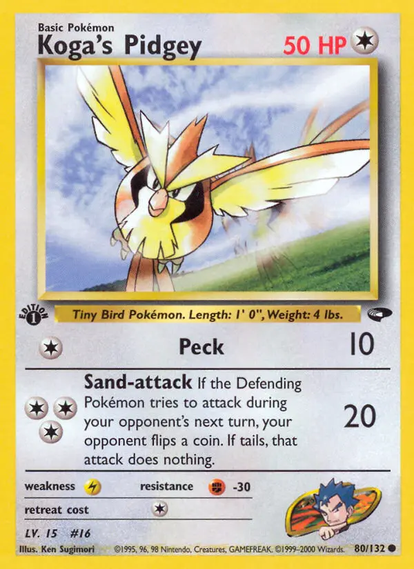 Card image of Koga's Pidgey