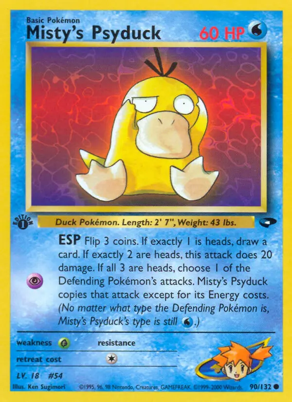 Card image of Misty's Psyduck