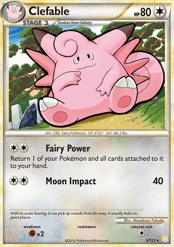 Card image of Clefable