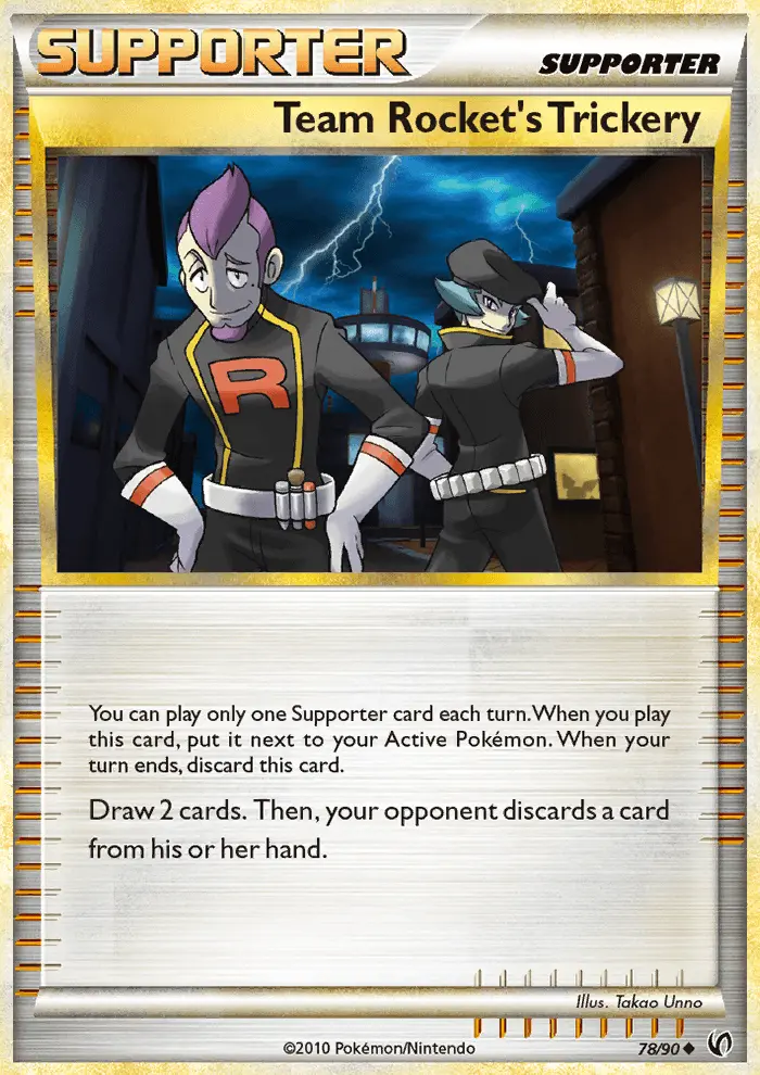 Card image of Team Rocket’s Trickery