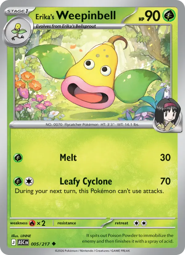 Card image of Erika's Weepinbell
