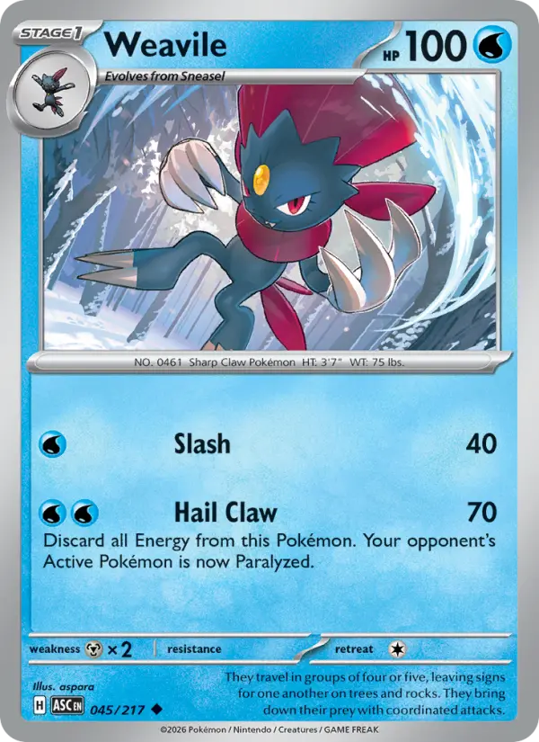 Card image of Weavile