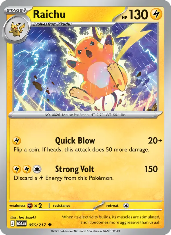 Card image of Raichu