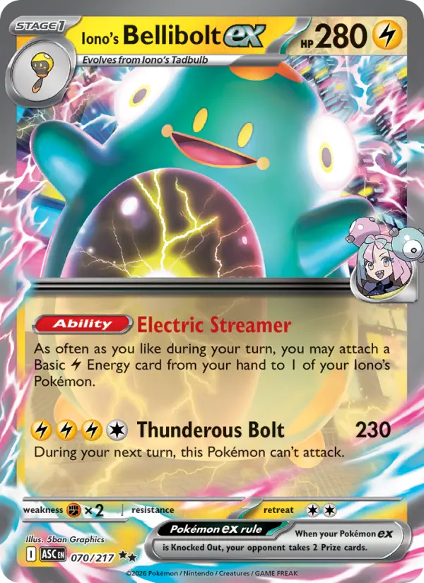 Card image of Iono's Bellibolt ex