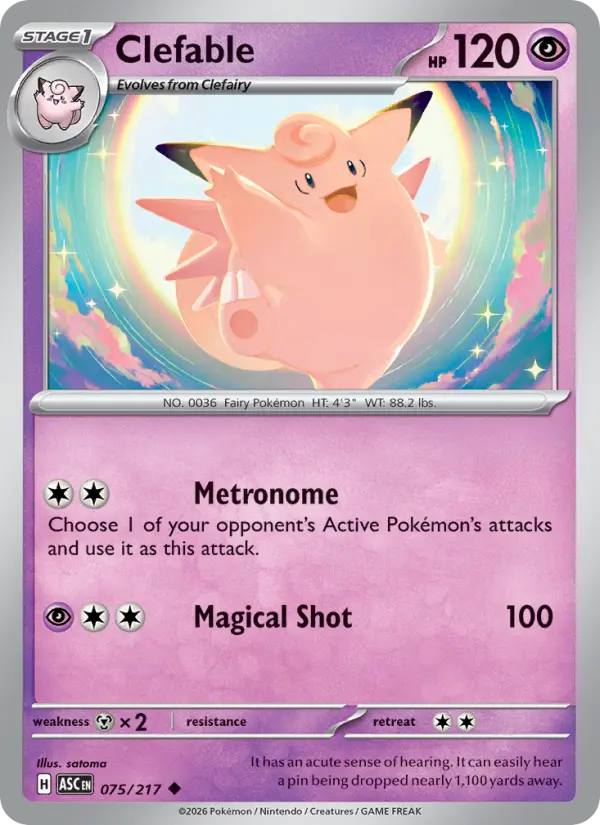 Card image of Clefable