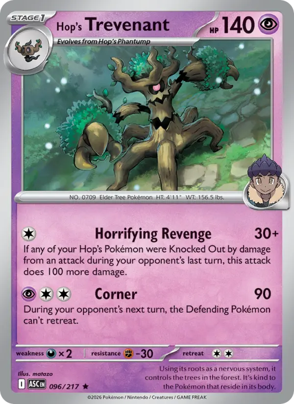 Card image of Hop's Trevenant