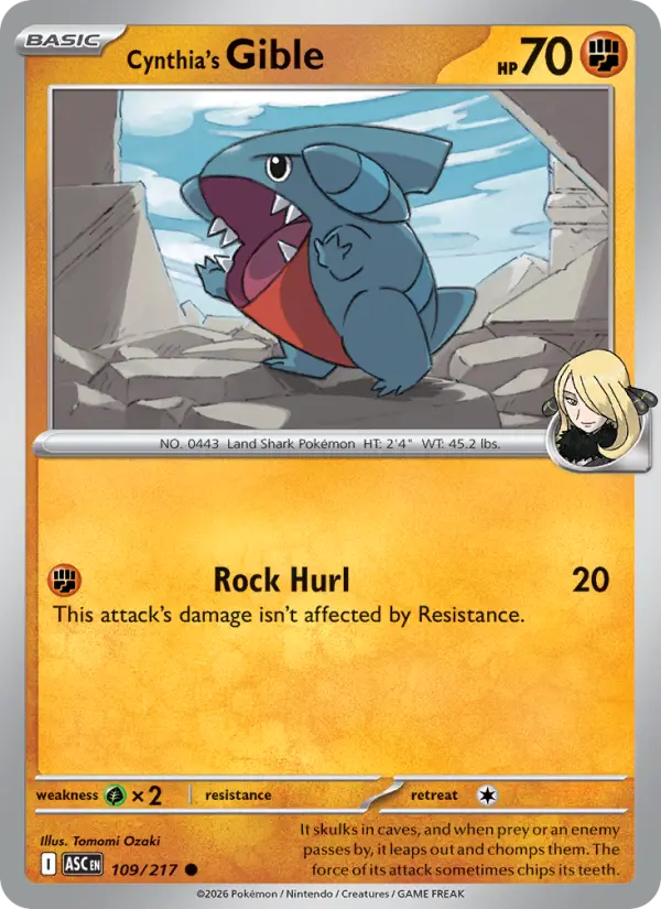 Card image of Cynthia's Gible