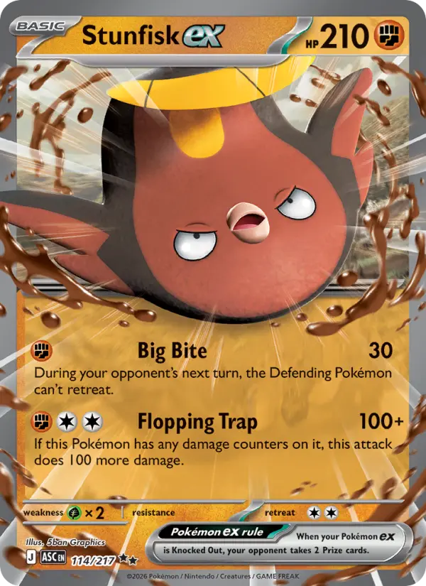 Card image of Stunfisk ex
