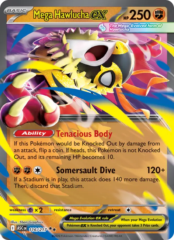 Card image of Mega Hawlucha ex