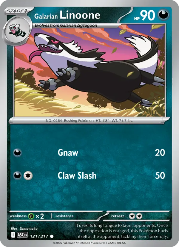 Card image of Galarian Linoone