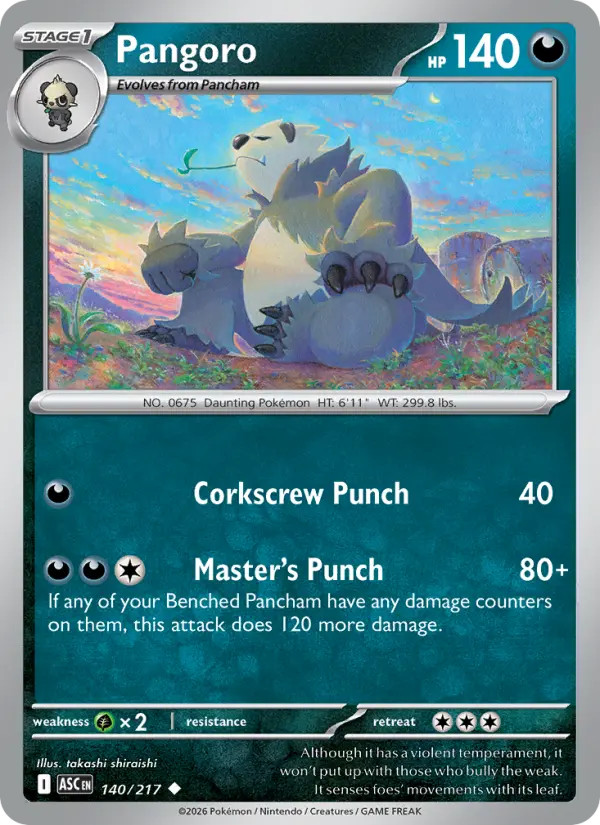 Card image of Pangoro