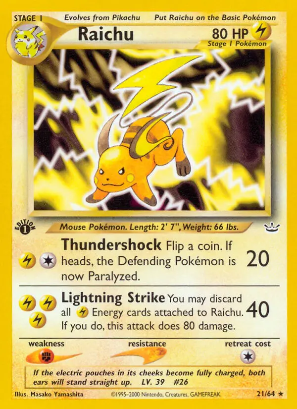 Card image of Raichu