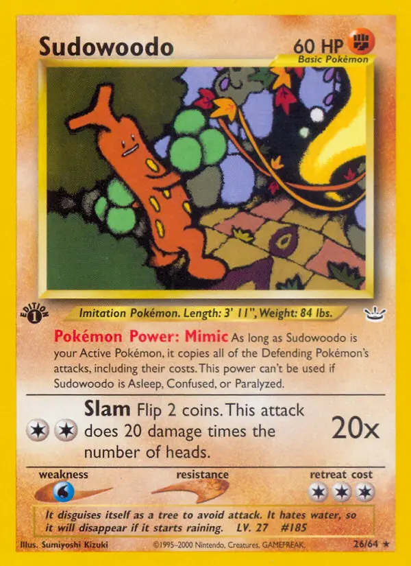 Card image of Sudowoodo