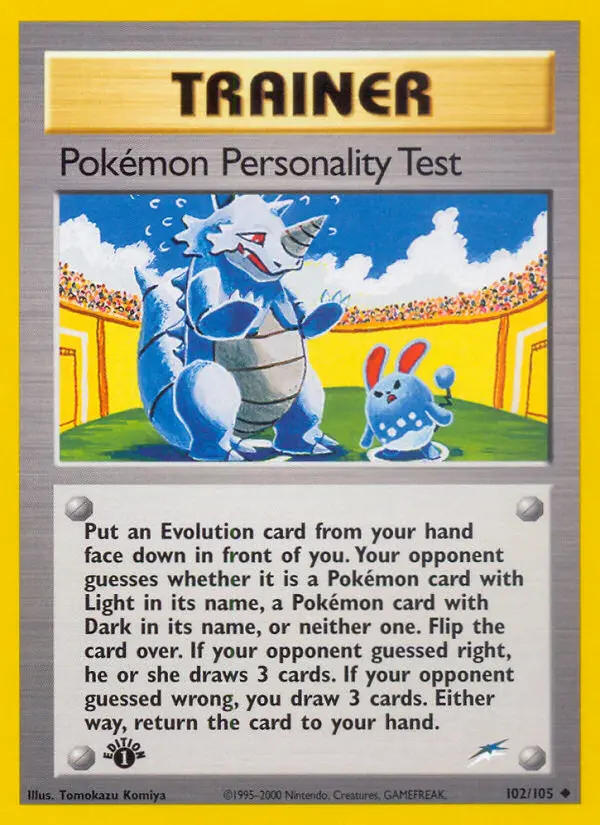 Card image of Pokémon Personality Test