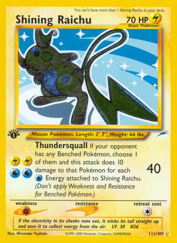 Card image of Shining Raichu