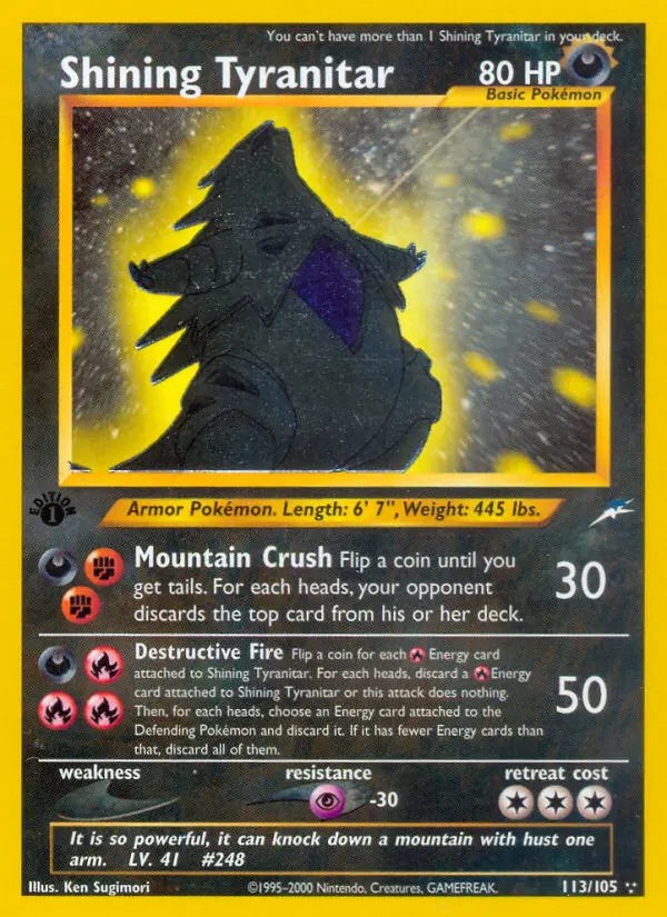 Card image of Shining Tyranitar