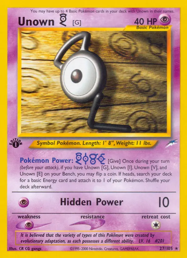 Card image of Unown [G]