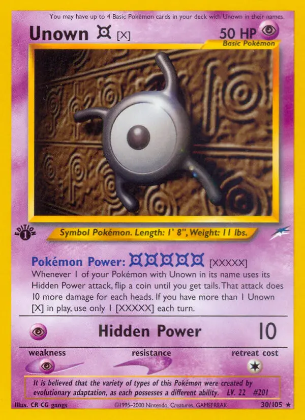 Card image of Unown [X]