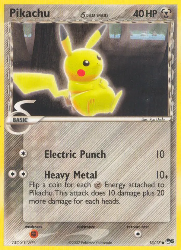 Card image of Pikachu δ