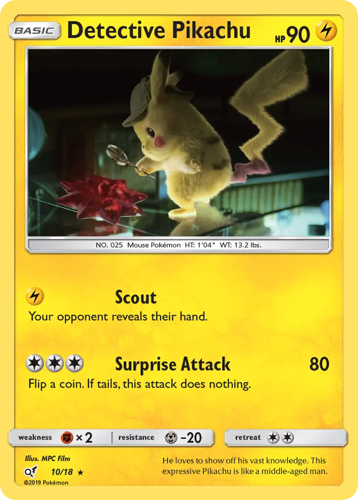 Card image of Detective Pikachu