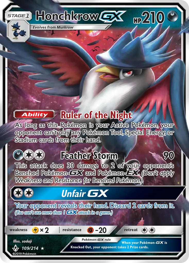 Card image of Honchkrow GX