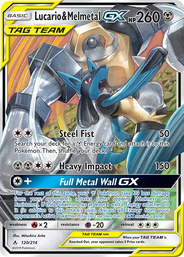Card image of Lucario & Melmetal GX