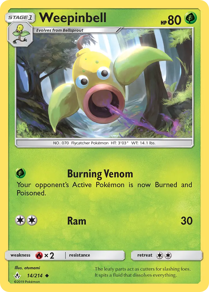 Card image of Weepinbell