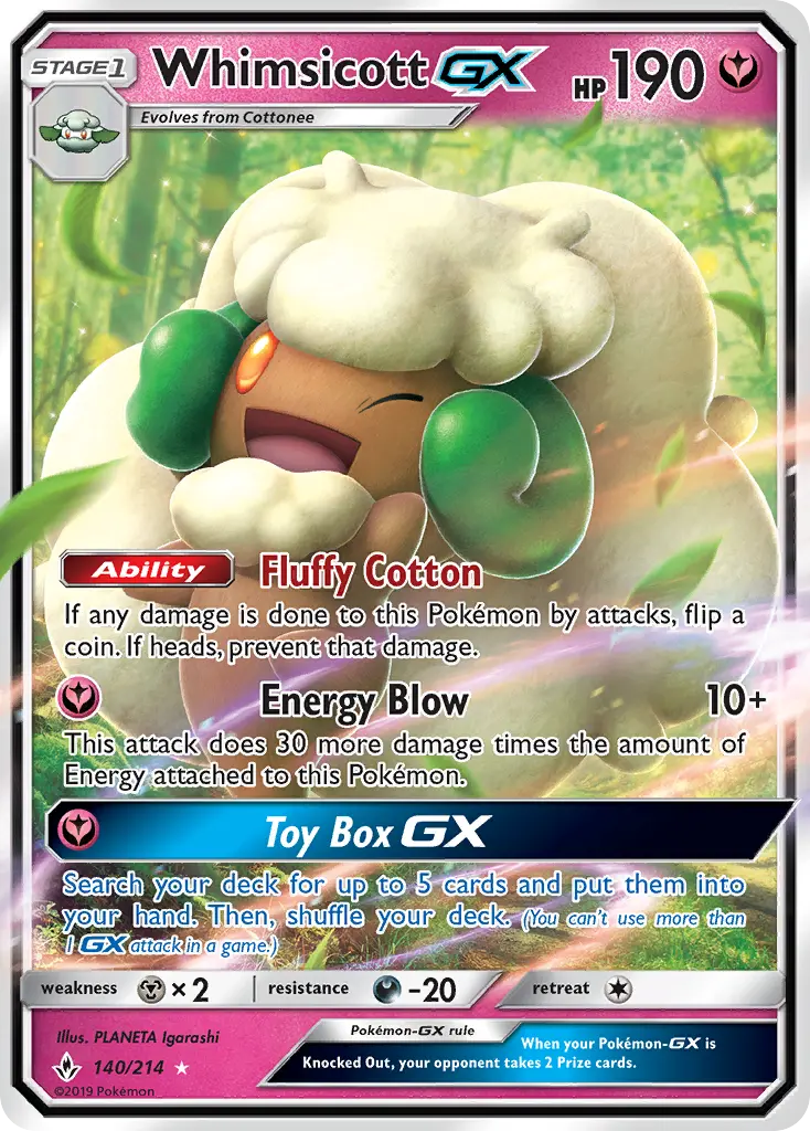 Card image of Whimsicott GX