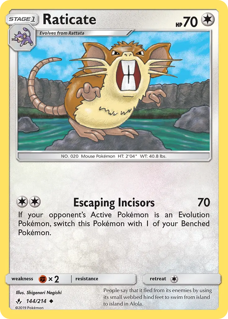 Card image of Raticate