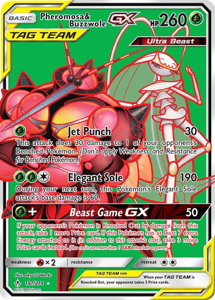 Card image of Pheromosa & Buzzwole GX
