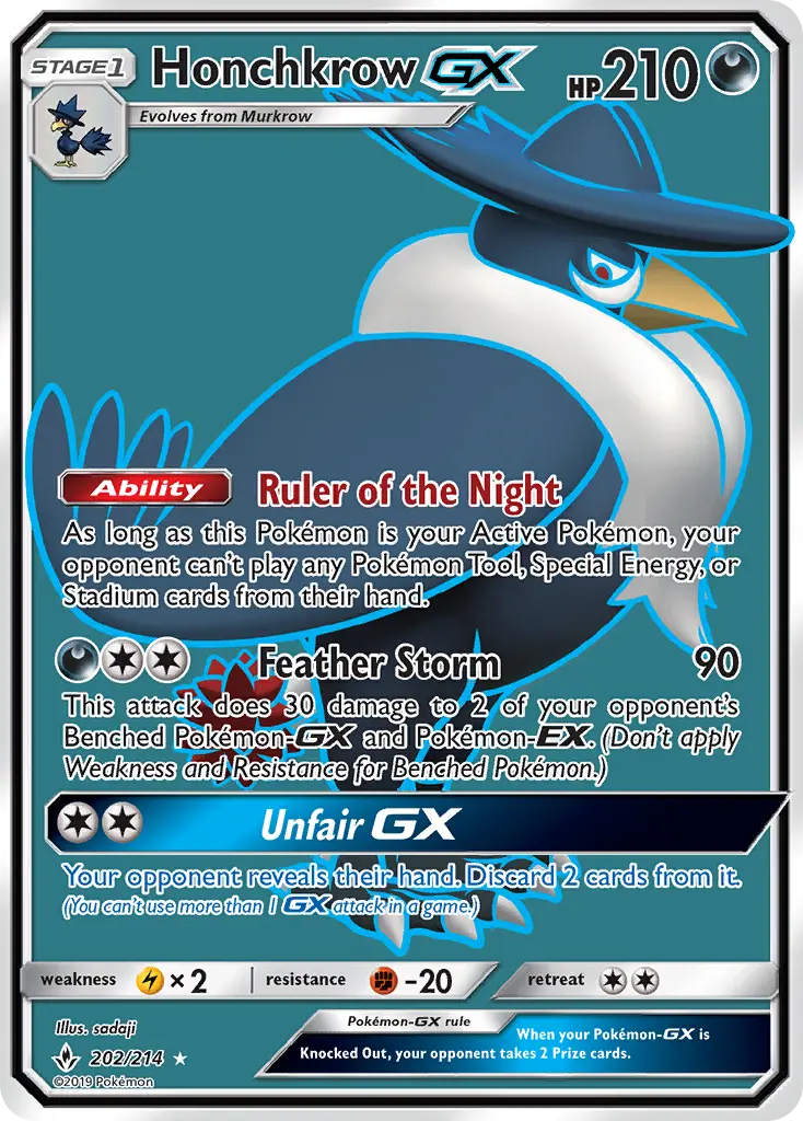 Card image of Honchkrow GX