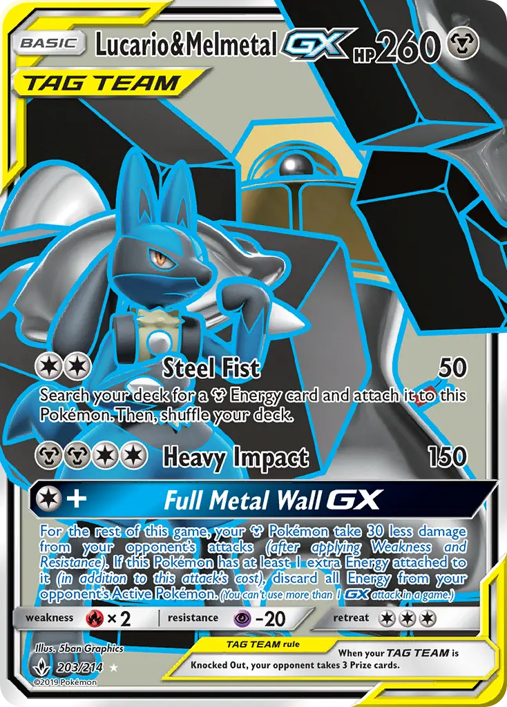 Card image of Lucario & Melmetal GX