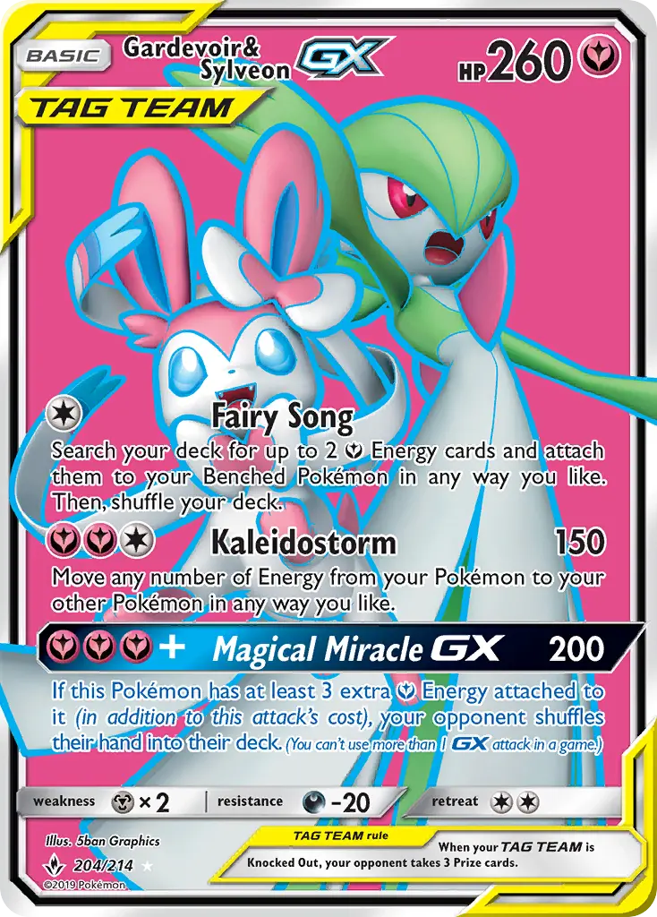 Card image of Gardevoir & Sylveon GX