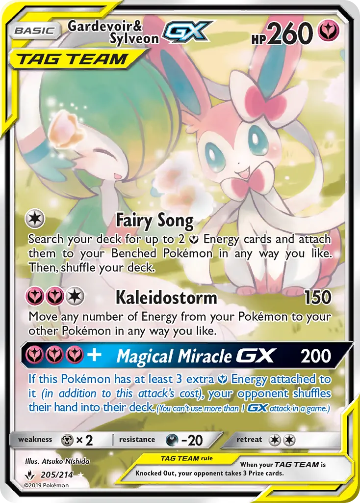 Card image of Gardevoir & Sylveon GX