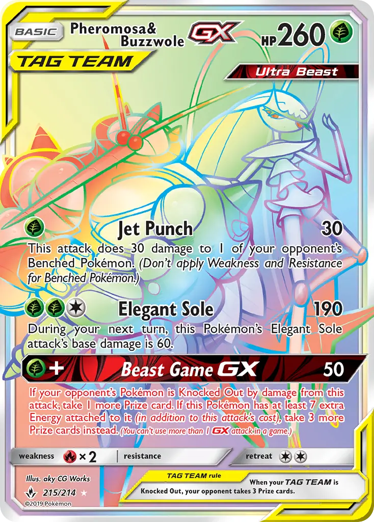 Card image of Pheromosa & Buzzwole GX