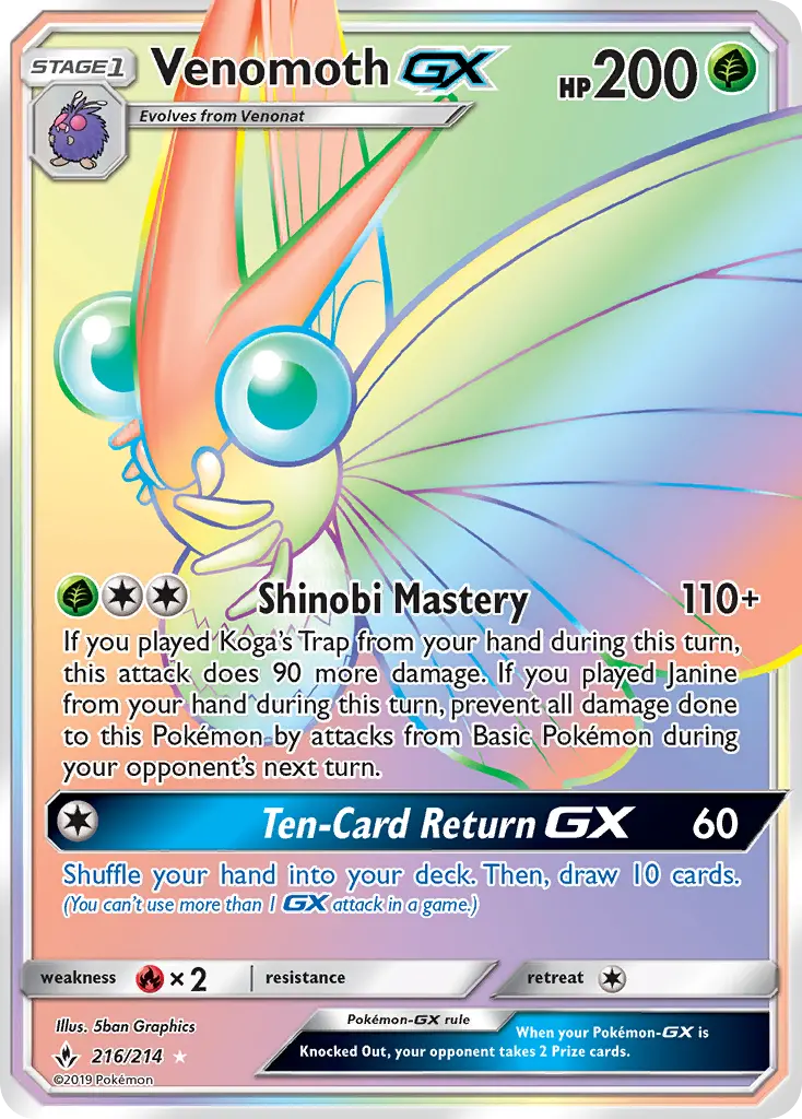 Card image of Venomoth GX