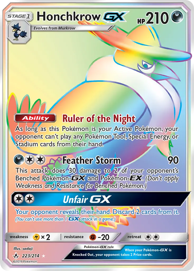 Card image of Honchkrow GX