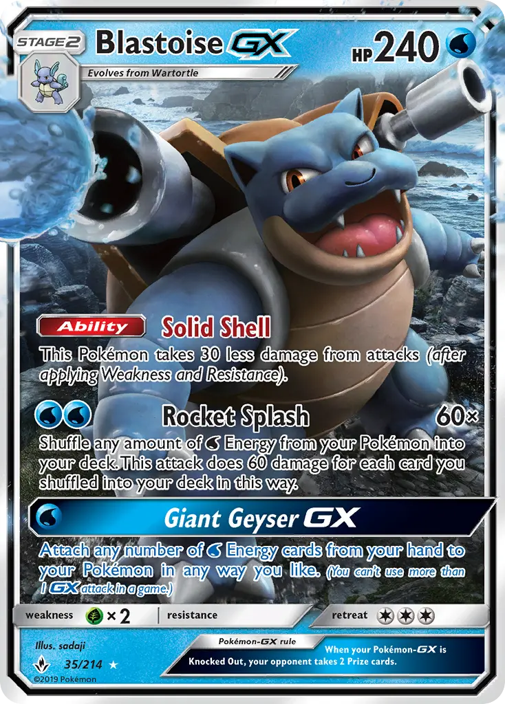 Card image of Blastoise GX